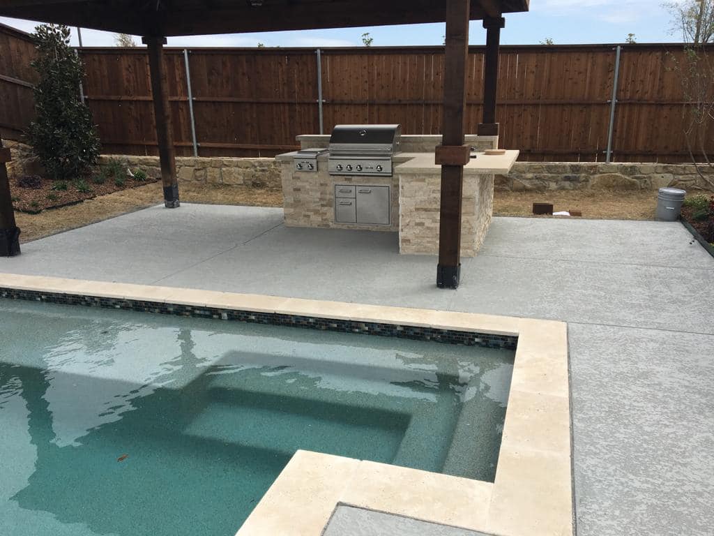 Swimming Pool With Outdoor Kitchen